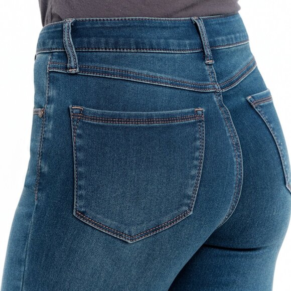 1822 Denim Ava Butter Soft Skinny Ziggy Wash Rinse Medium Mid Rise Jeans Pants 8 - Picture 5 of 9